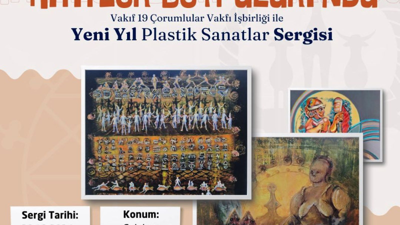 Hititler Beypazarı’nda Yeni Yıl Sergisi Sanatseverlerle Buluşuyor
