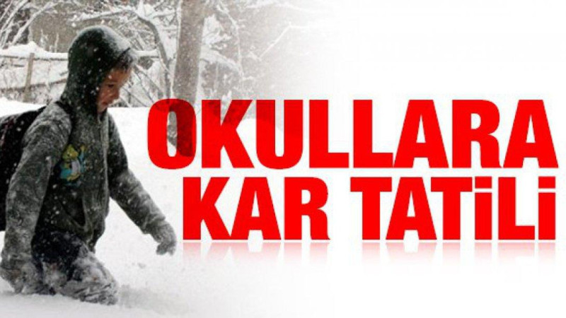 5 ilimizde eğitime kar engeli! Okullar tatil…