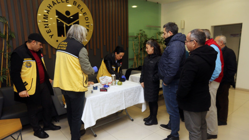 Yenimahalle çalışanları diyabet kontrolünden geçti