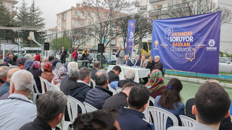 VATANDAŞ SORUYOR BAŞKAN ERCAN CEVAPLIYOR