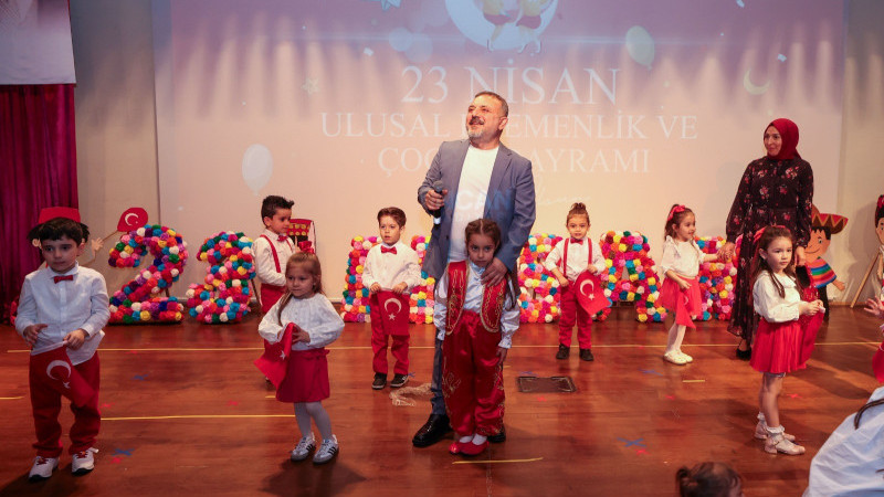 SİNCAN BELEDİYESİ KREŞ ÖĞRENCİLERİ 23 NİSAN’I COŞKUYLA KUTLADI