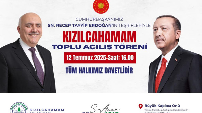 KIZILCAHAMAM’DA TARİHİ GÜN! TOPLU AÇILIŞA HERKES DAVETLİ