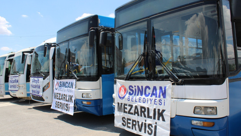 SİNCAN BELEDİYESİNDEN MEZARLIK ZİYARETLERİNE KOLAYLIK